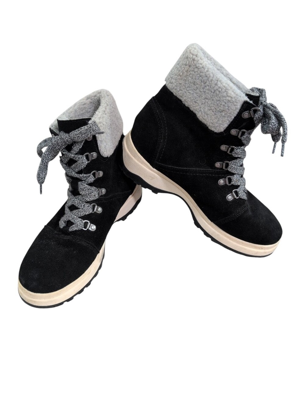 White Mountain Boots, Ankle Tie Black, Upper Leather, Women's Size 9